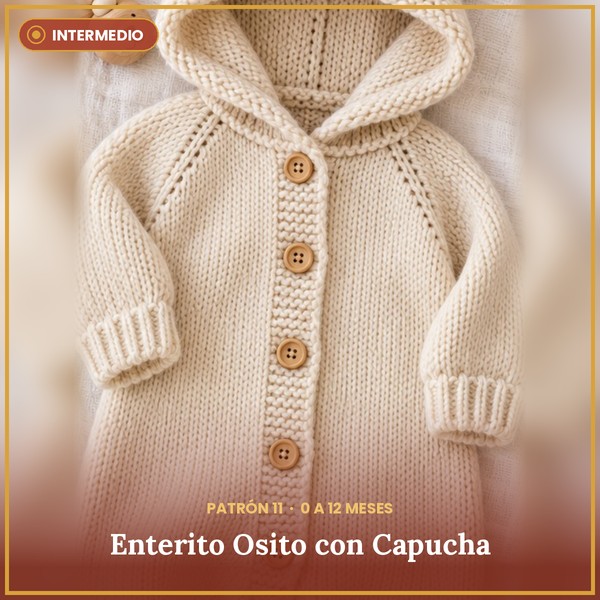 Enterito Osito con Capucha